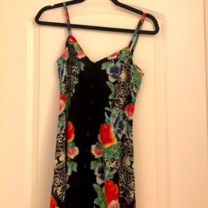 High- low floral dress